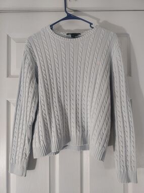 Ralph Lauren Light Blue Cable Knit Sweater